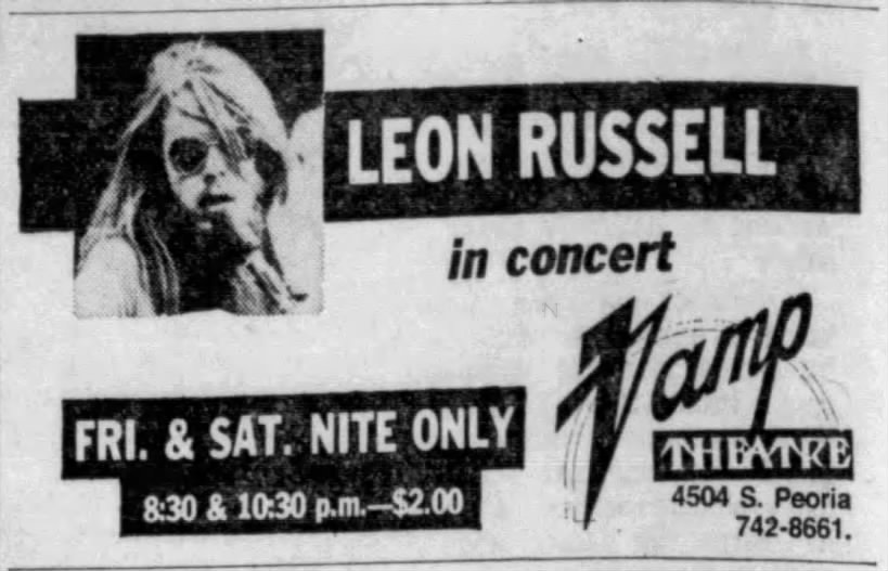 19730216 Vamp Theatre presents Leon Russell in concert (a concert movie)