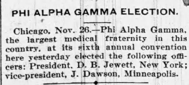 Phi Alpha Gamma Election