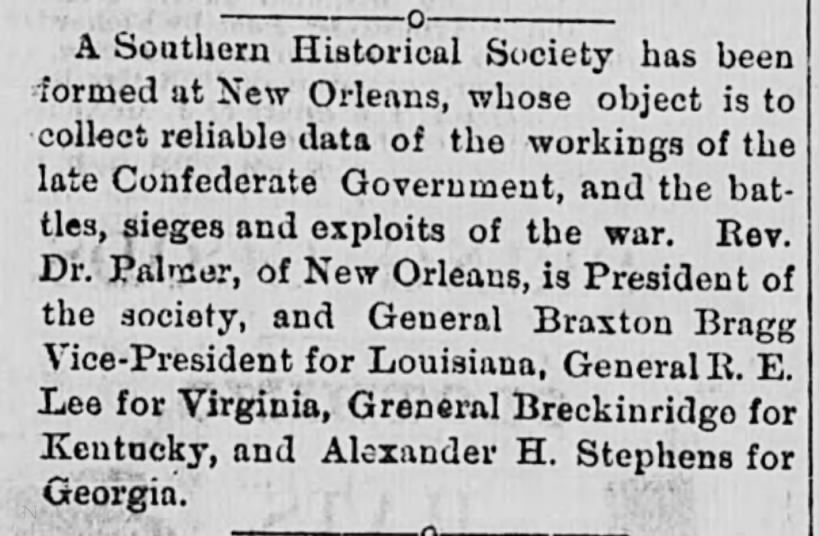 Southern Historical Society