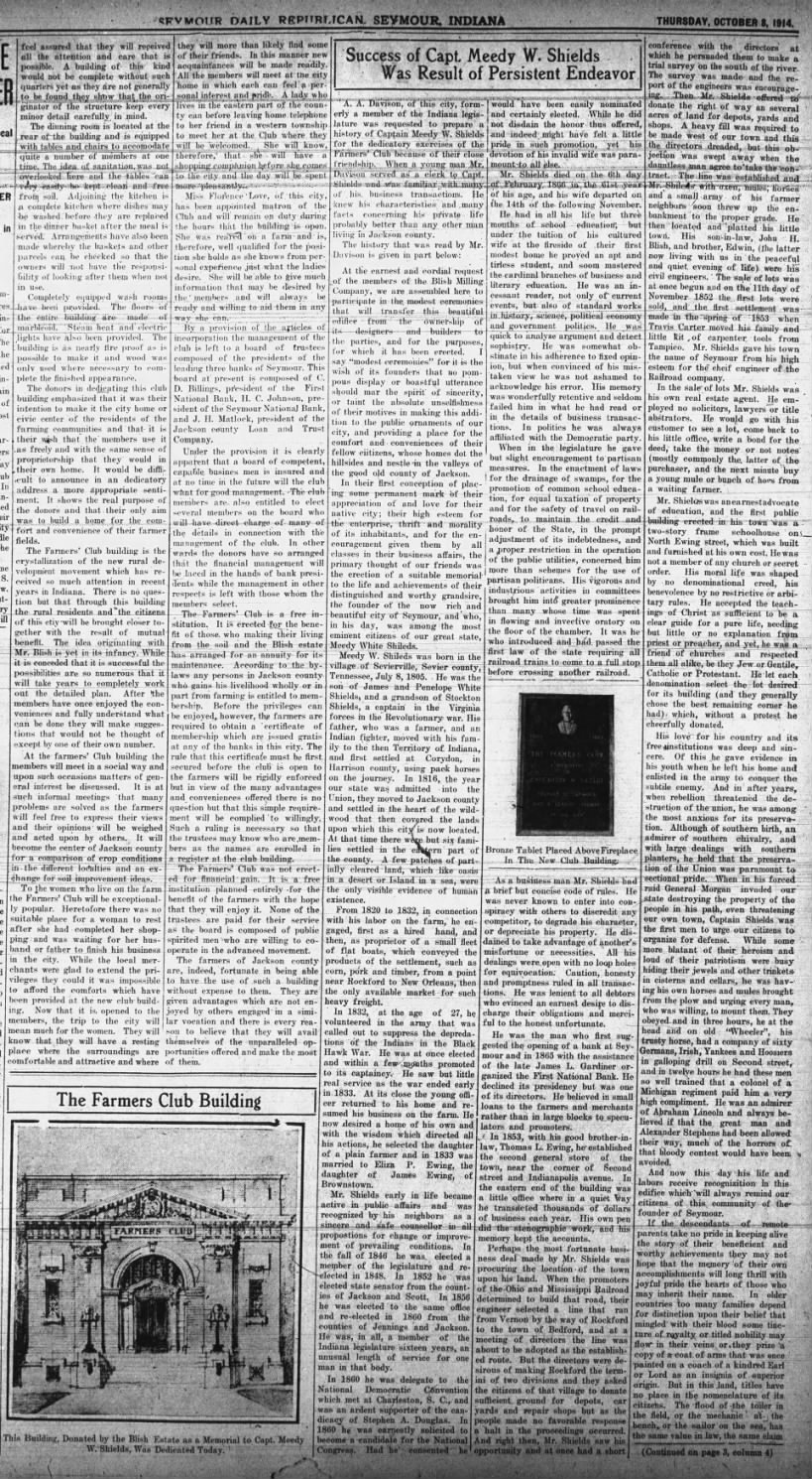 Seymour Tribune 08 Oct 1914 Meedy