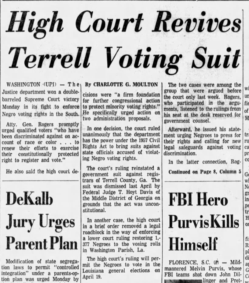 High Court revives Terrell voting suit