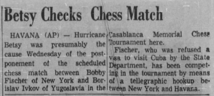Betsy Checks Chess Match