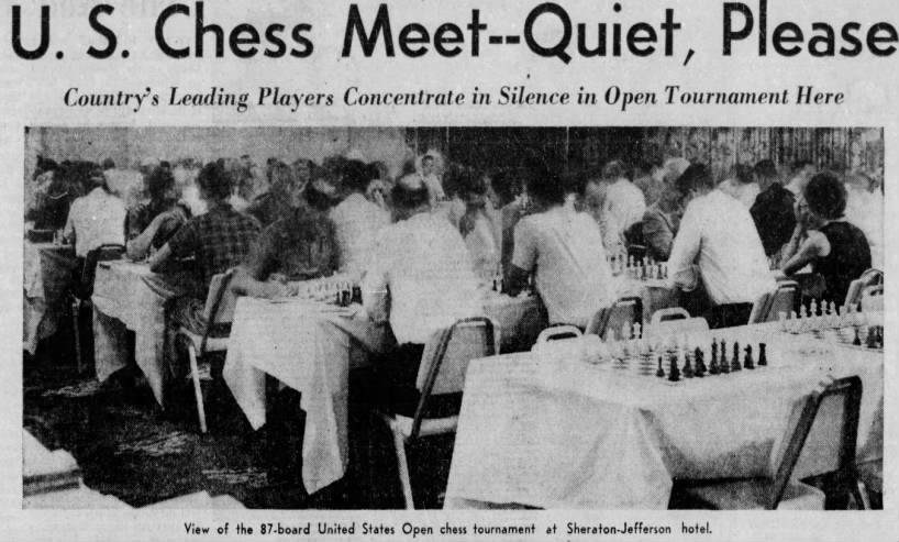 U.S. Chess Meet--Quiet, Please