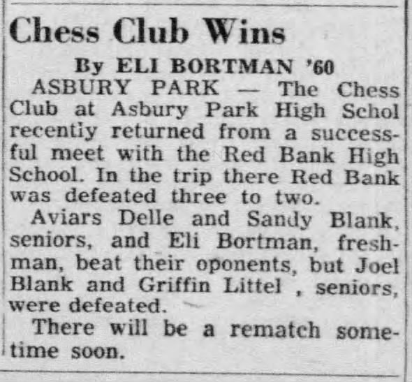 Chess Club Wins