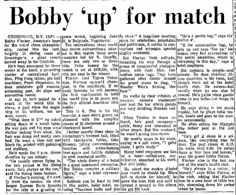 Bobby 'Up' For Match