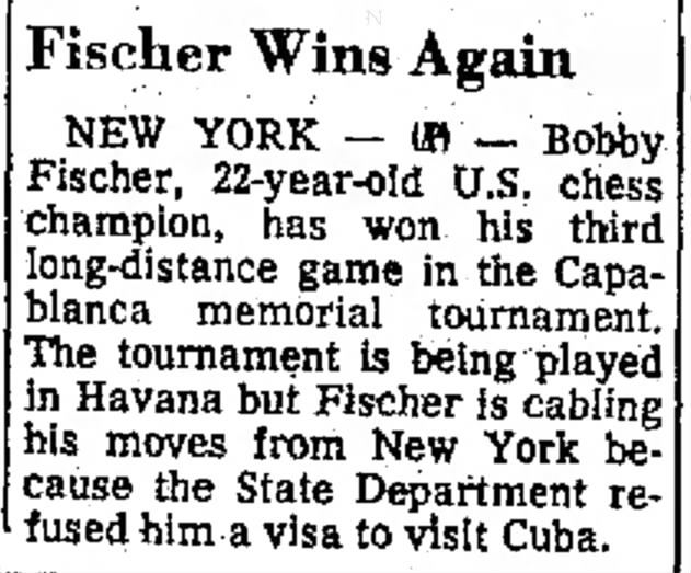 Fischer Wins Again