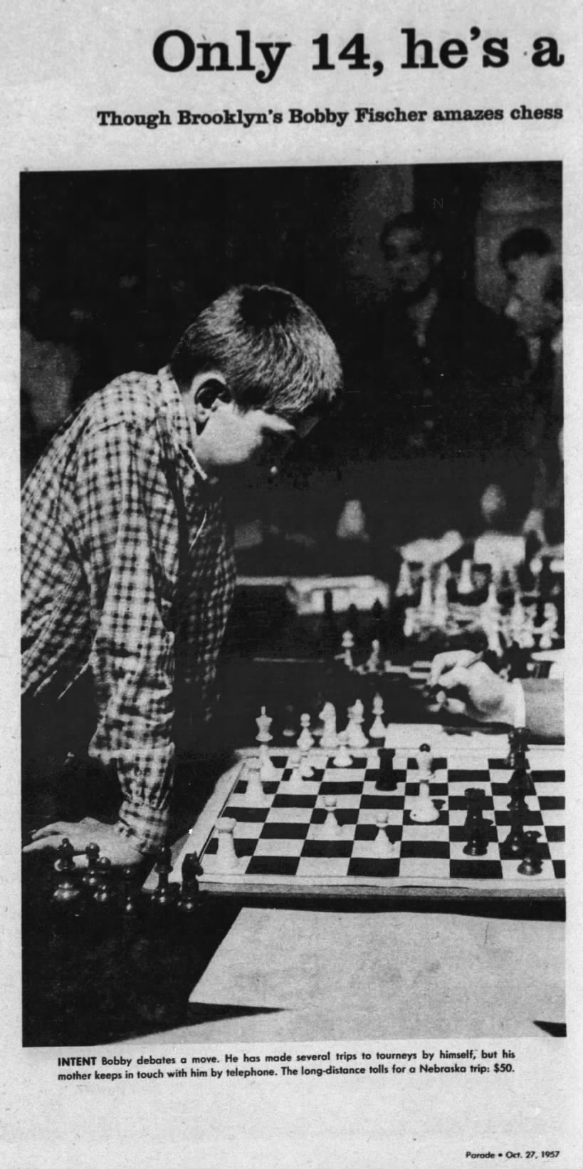Only 14, he's a chess whiz (Column 1)