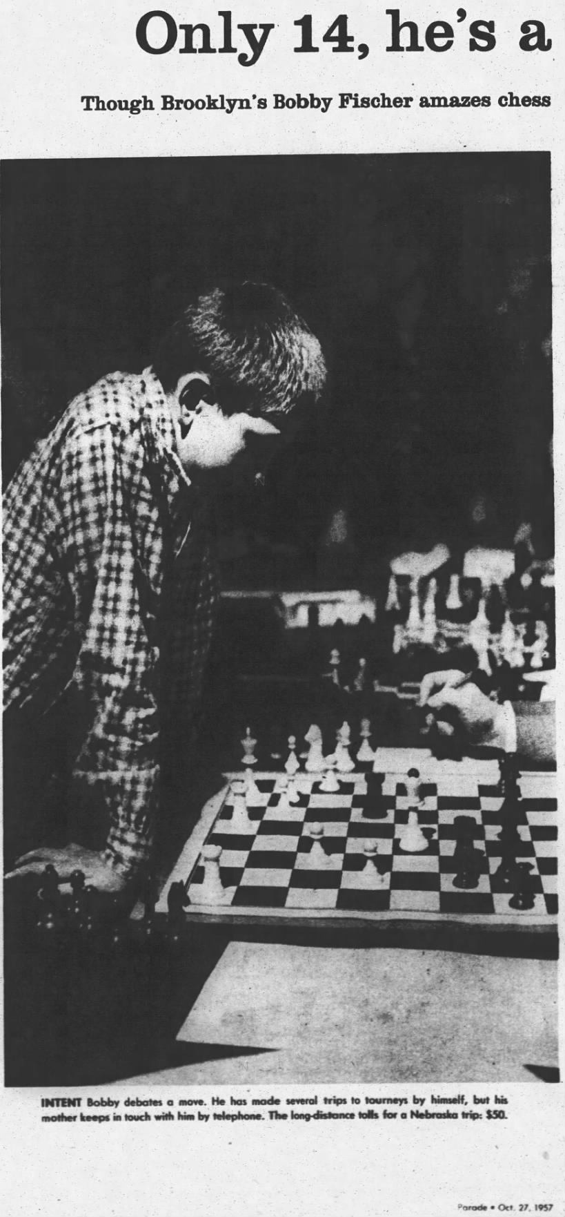 Only 14, he's a chess whiz (Column 1)