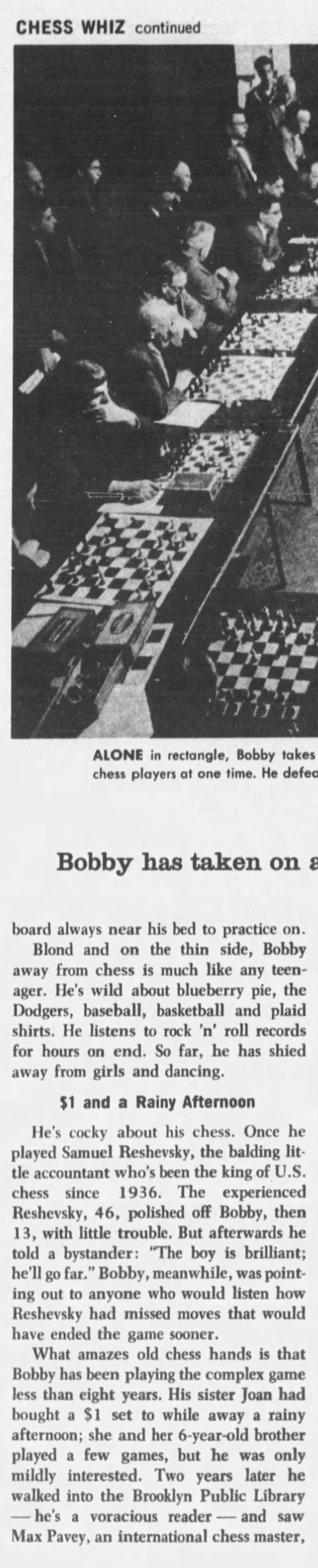 Only 14, he's a chess whiz (Column 4)