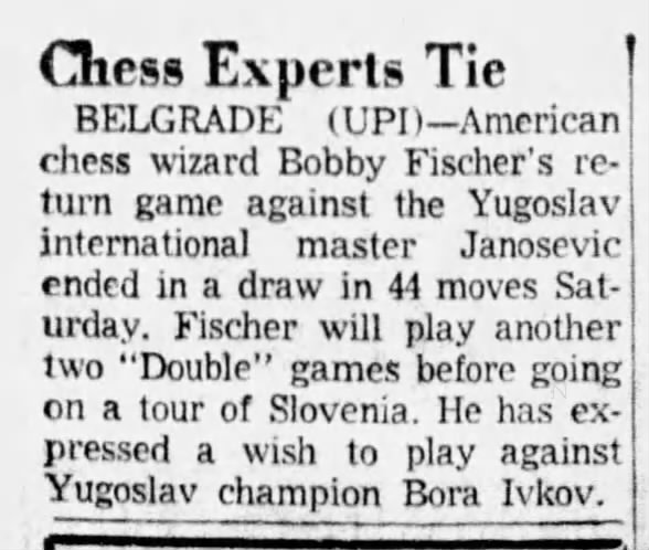 Chess Experts Tie