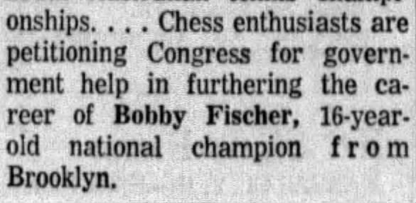 Chess enthusiasts are petitioning Congress