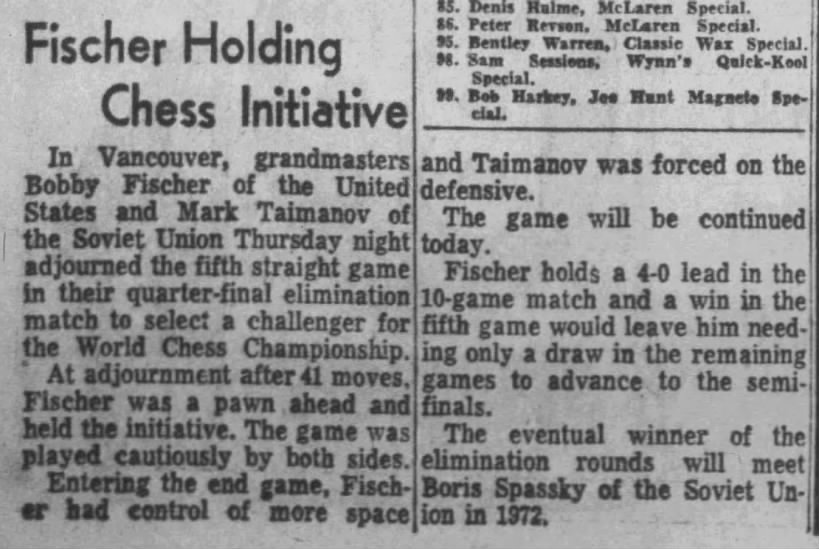 Fischer Holding Chess Initiative