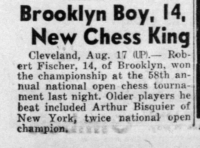 Brooklyn Boy, 14, New Chess King