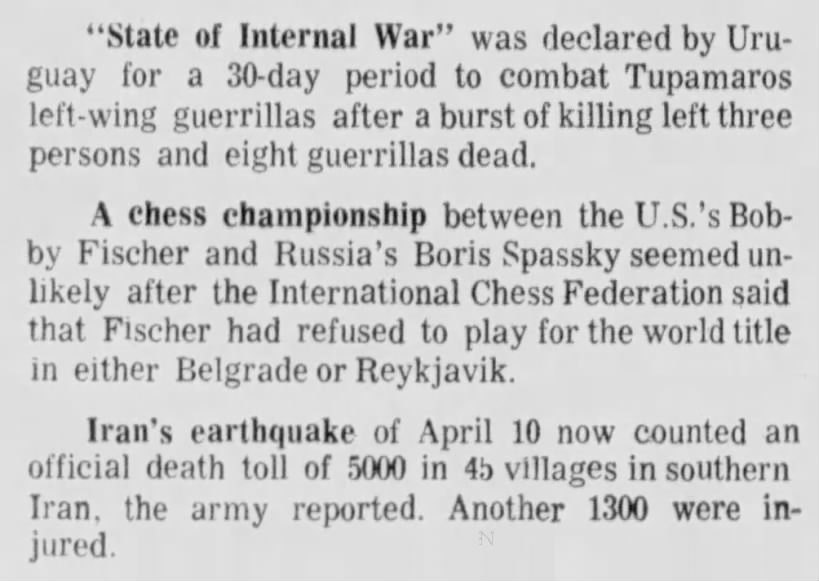 Unlikely Chess Championship?