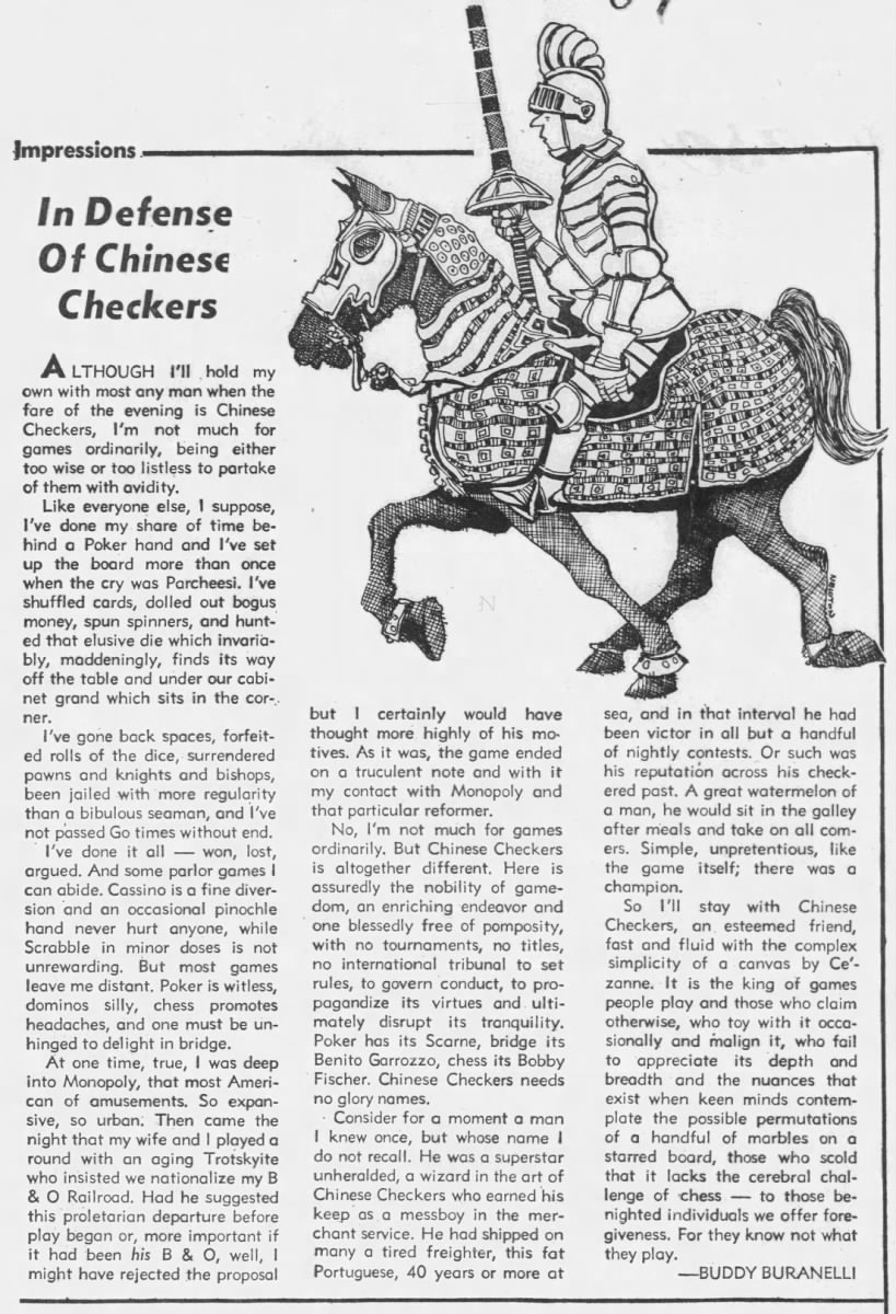 In Defense of Chinese Checkers