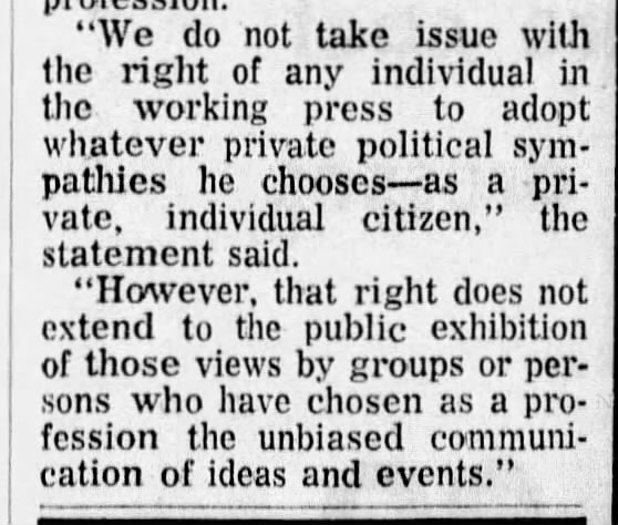Professional Ethics in Journalism (1972)