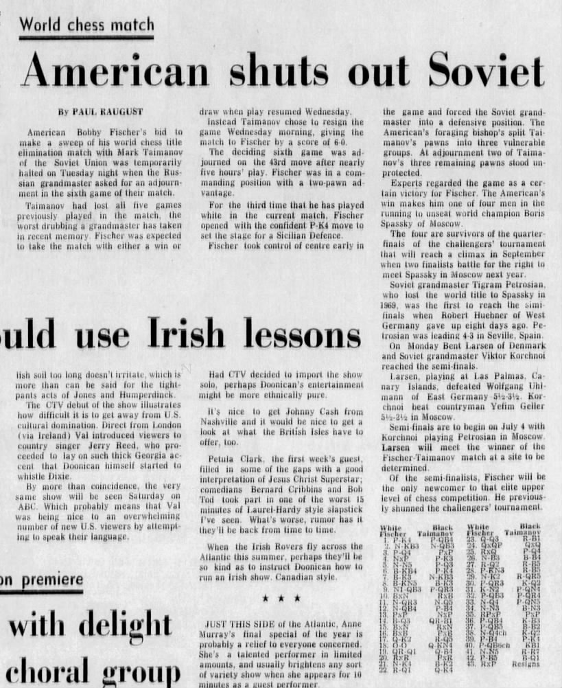 American Shuts Out Soviet