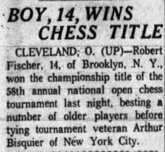 Boy, 14, Wins Chess Title