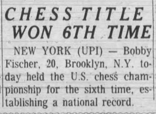 Chess Title Won 6th Time