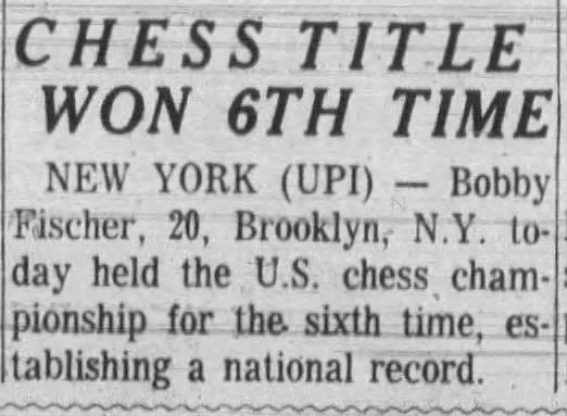 Chess Title Won 6th Time
