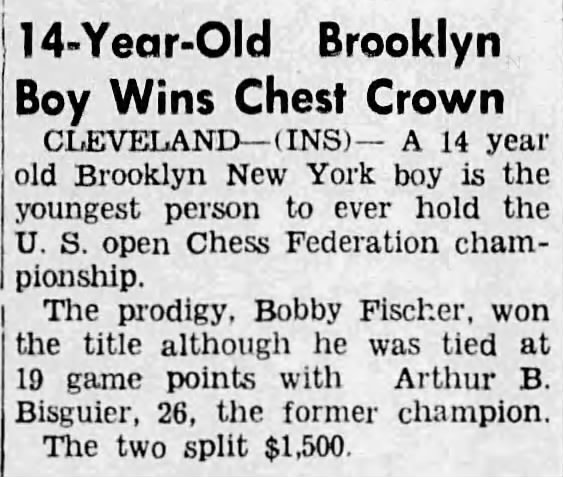 14-Year-Old Brooklyn Boy Wins Chess Crown