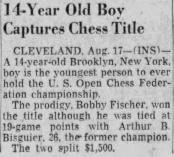 14-Year-Old Boy Captures Chess Title
