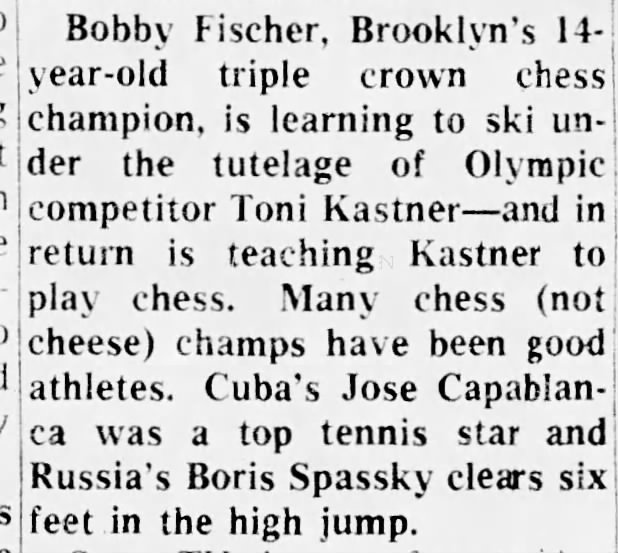 Bobby Fischer - Toni Kastner