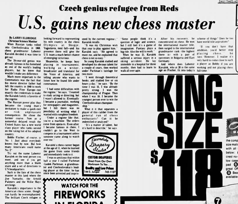 U.S. Gains New Chess Master