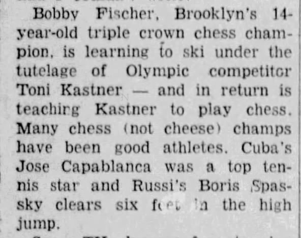 Bobby Fischer - Toni Kastner