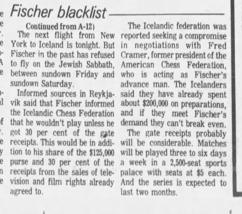 Fischer Blacklist
