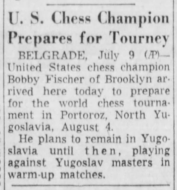 U.S. Chess Champion Prepares for Tourney