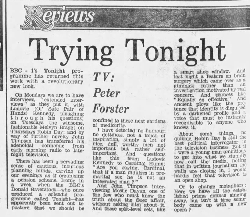 BBC Tonight 1976