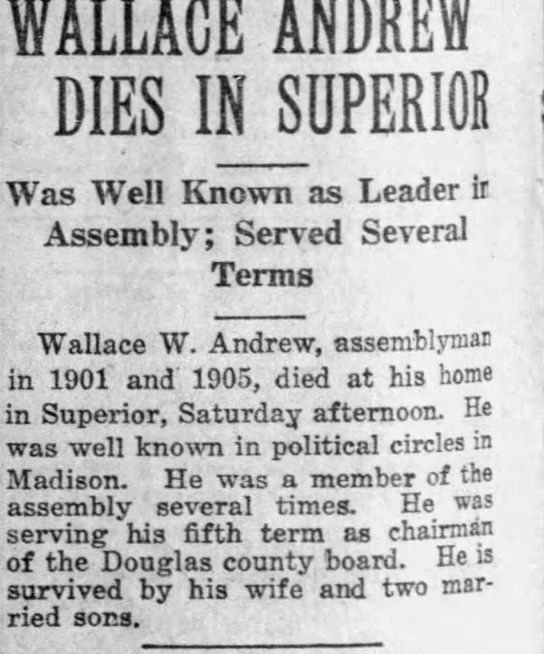 Obituary for Wallace W. ANDREW