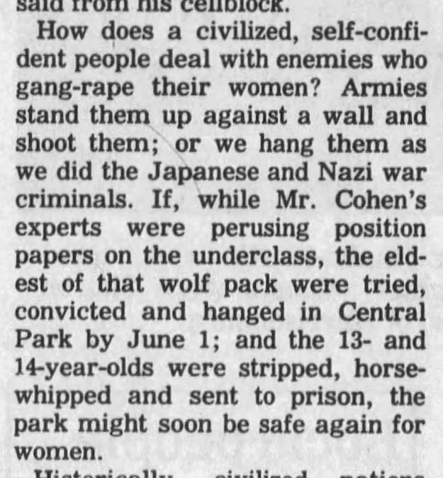 Pat Buchanan Wolf Pack quote May 9, 1989