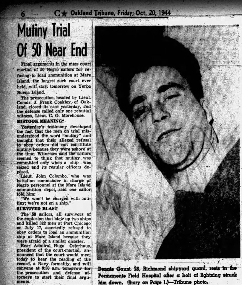 OCT 20, 1944  OAKLAND TRIBUNE END OF TRIAL