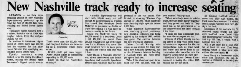 New Nashville track ready to increase seating