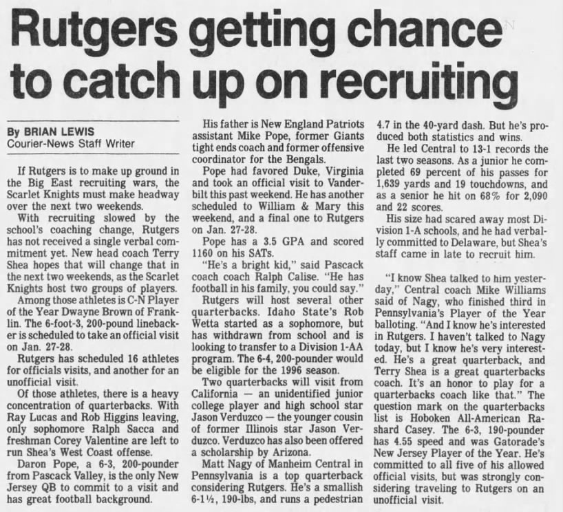 Rutgers getting chance to catch up on recruiting