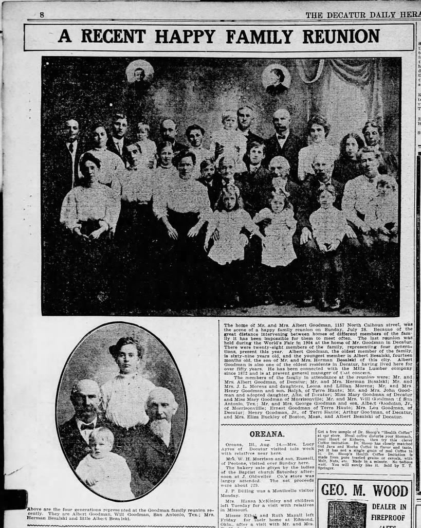 Goodman Family Reunion 1907