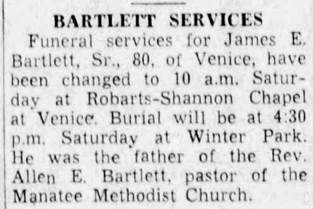 Obituary for James BARTLETT (Aged 80)