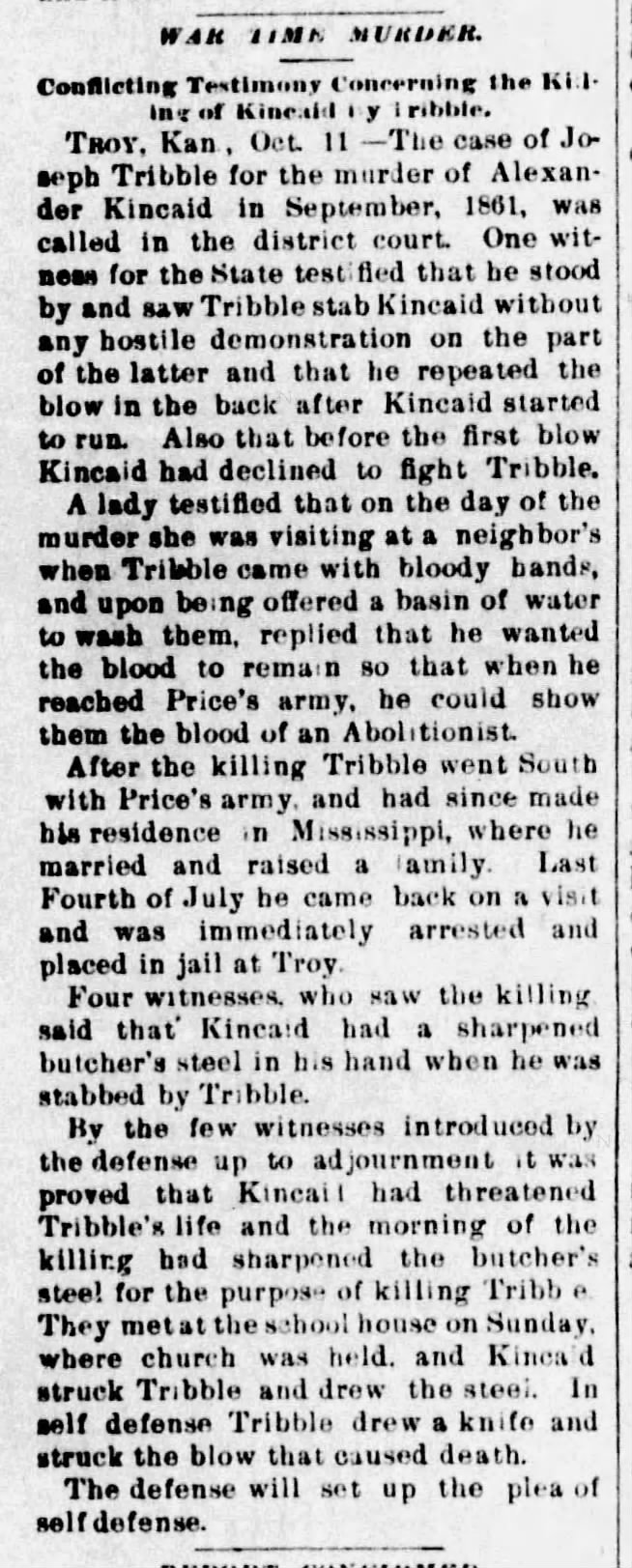 Joseph Tribble tried 29 years following Alexander Kincaid homicide.