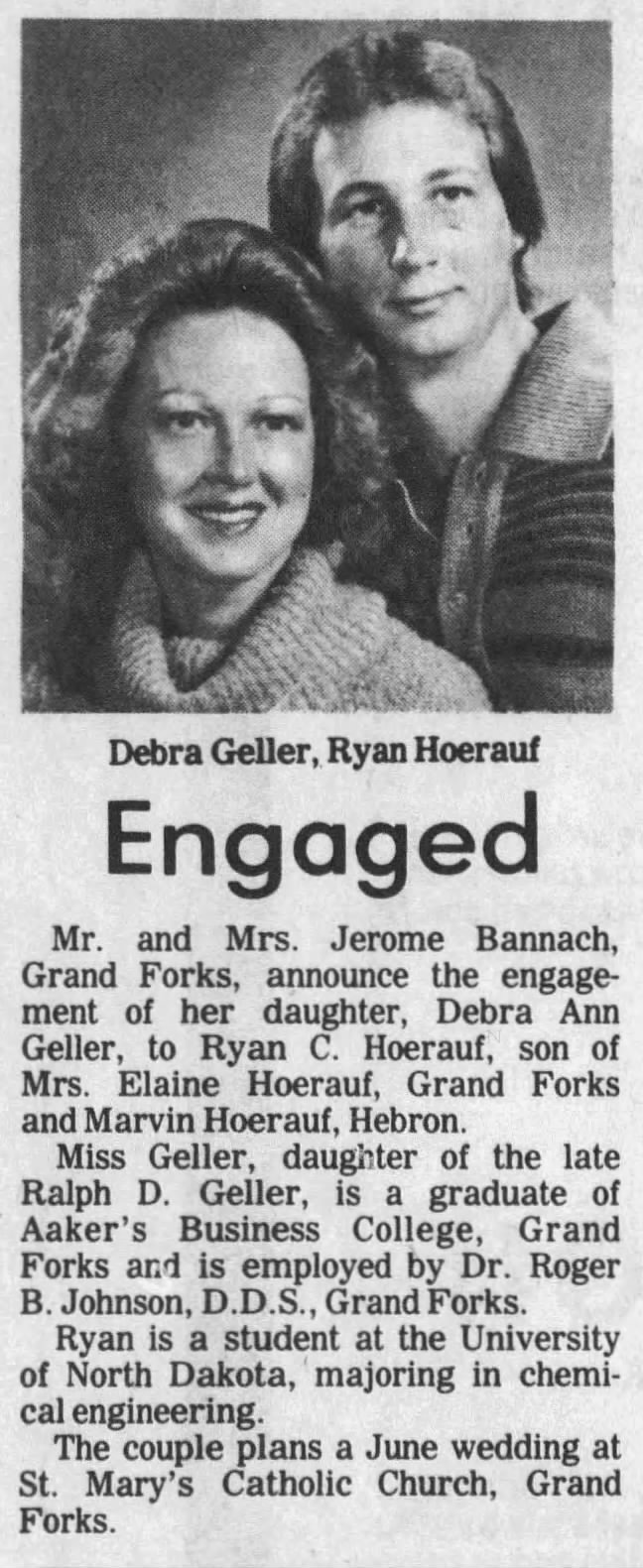 Engagement Deborah Geller