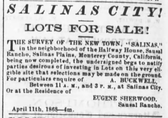Salinas City lots for sale