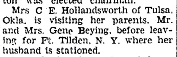 Beying/Hollandsworth 1945