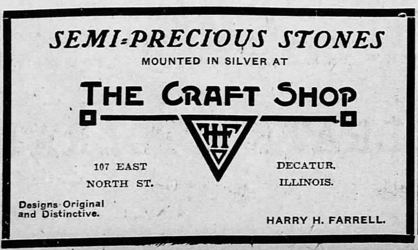 Harry H. Farrell_Advertising on The Decatur Herald 1912.2.18