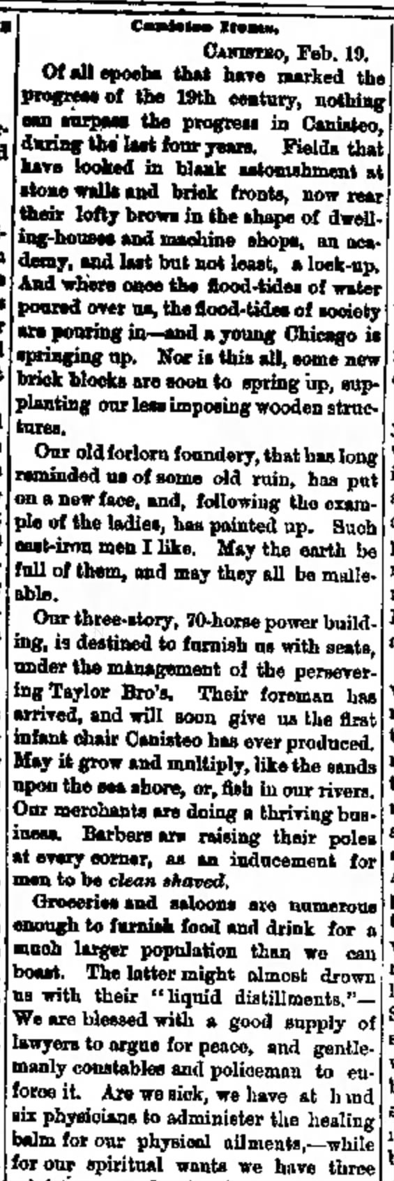 Hornellsville Weekly Tribune
Hornellsville, NY
Friday, February 27, 1874
