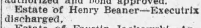 Henry Beaner
Wilkes-Barre, 1925