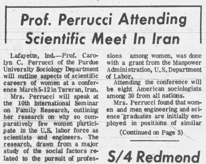 Prof. Perrucci Attending Scientific Meet in Iran