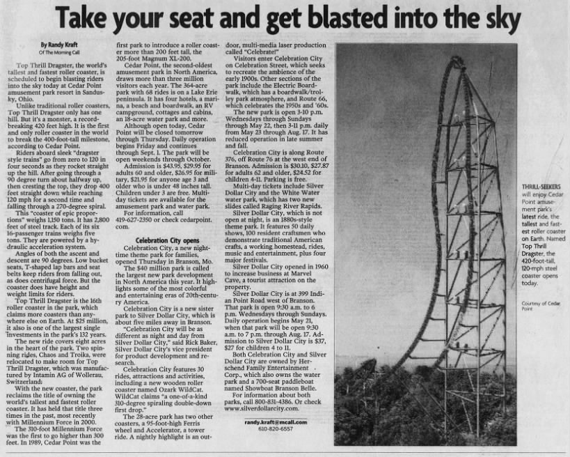 Take your seat and get blasted into the sky