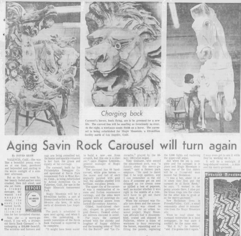 Aging Savin Rock Carousel will turn again
