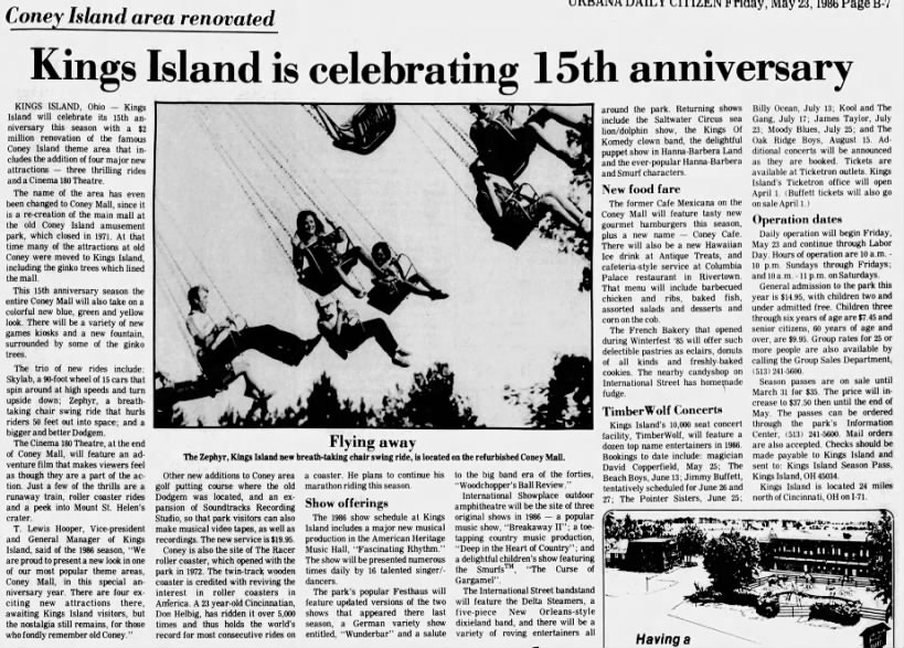 Kings Island is celebrating 15th anniversary